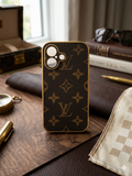 Monogram Heritage Leather iPhone Case with Gold-Tone Trim