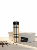 Luxury Heritage Plaid Insulated Bottle | Smart Temperature Display |